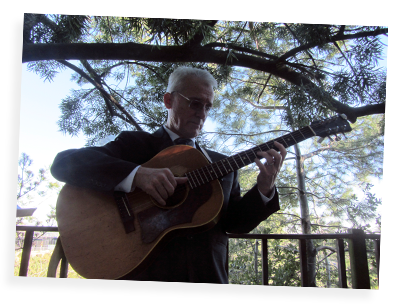 Bill plays at the wedding of his son Asher and his bride Brooke