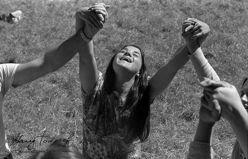 Women praising God in dance